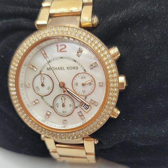 MICHAEL KORS Parker MK5491 Womens Stainless Steel Analog Dial Quartz Watch AM510 - Picture 3 of 11